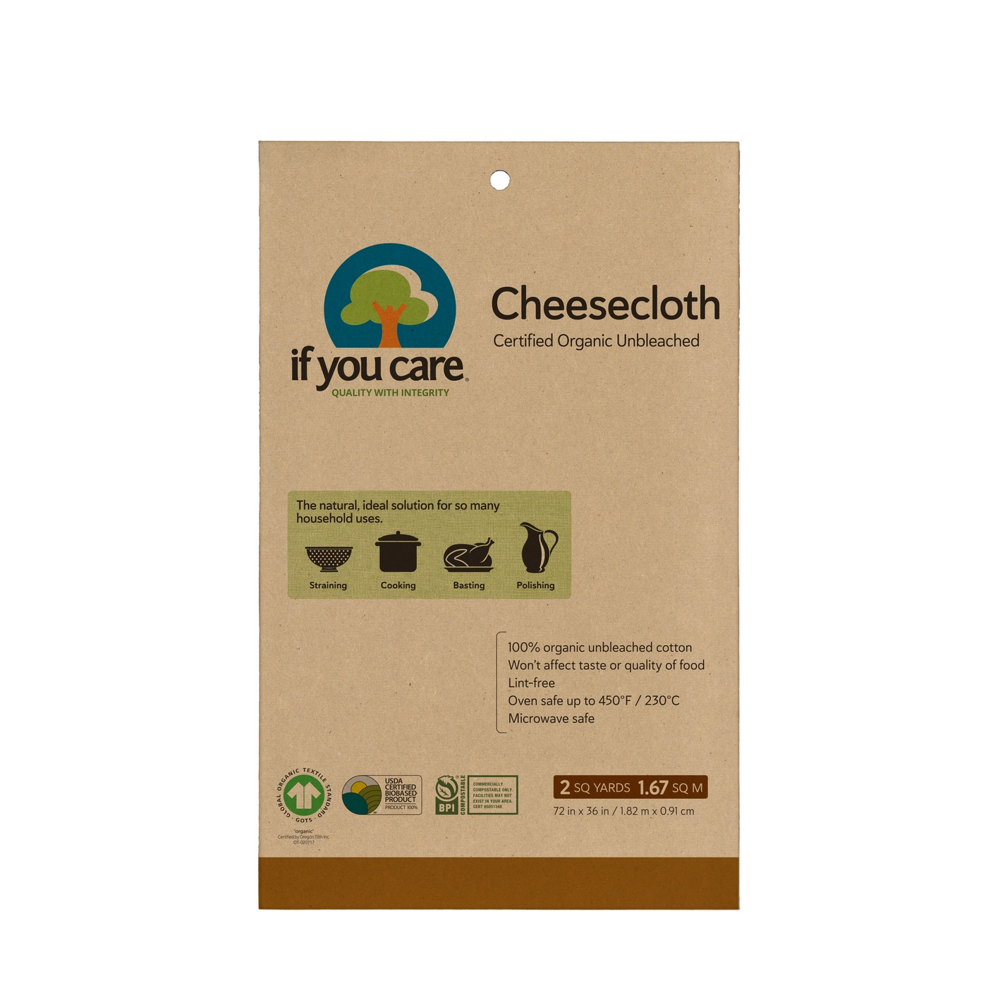 Organic Unbleached Cheesecloth