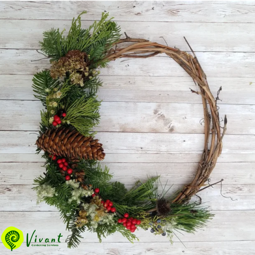 Compostable Holiday Wreath