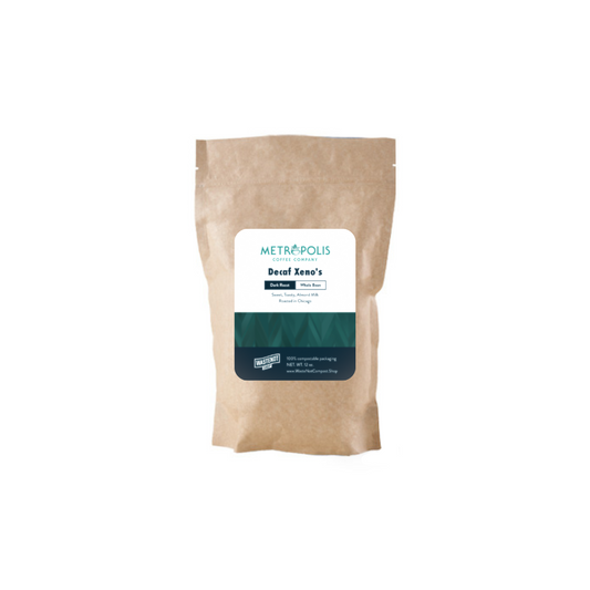 Metropolis Xeno's Decaf - Dark Roast, Fair Trade Organic