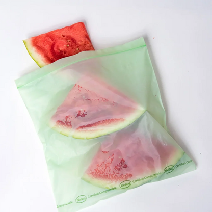 Compostable Resealable Bags - Gallon (15 Pack)