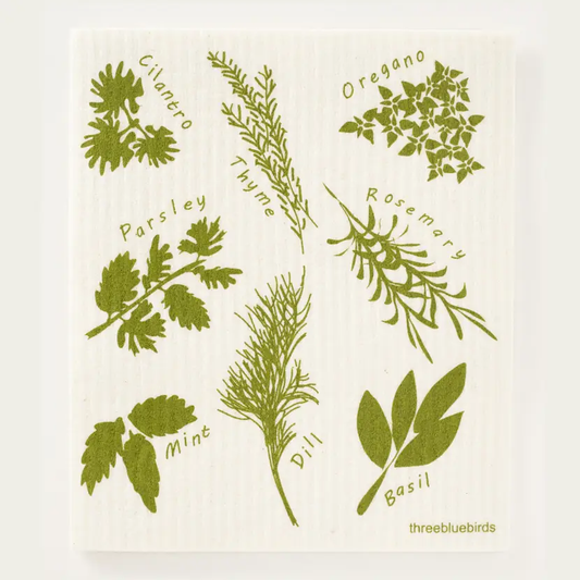 Swedish Dishcloth - Herbs (2-pack)