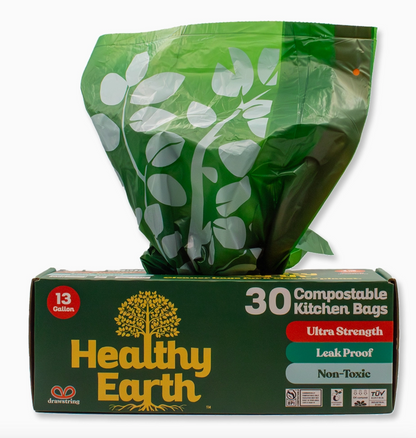 Compostable Tall Kitchen Drawstring Bags
