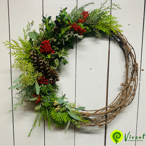 Compostable Holiday Wreath