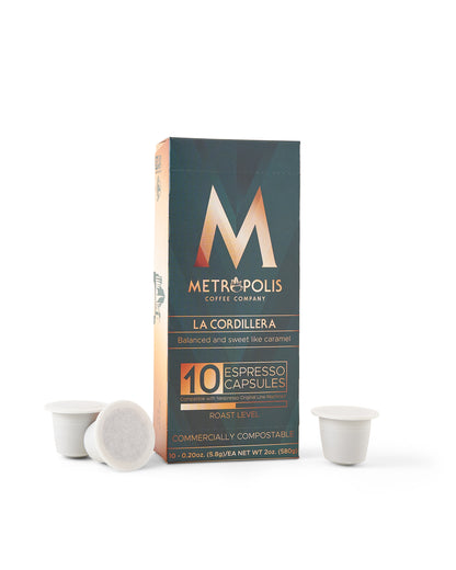 Compostable Nespresso Coffee Pods - La Cordillera (Medium)