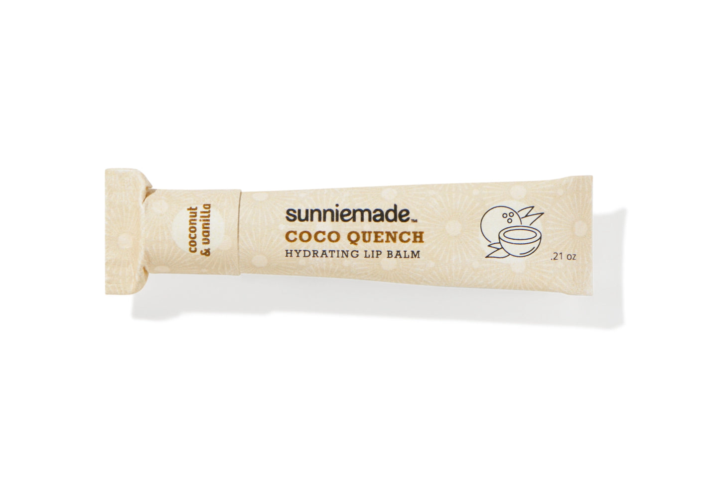 Compostable Lip Balm - Vanilla + Coconut