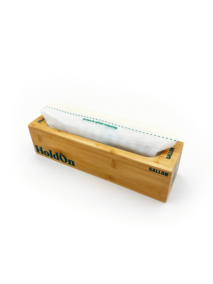 Bamboo Gallon Bag Organizer