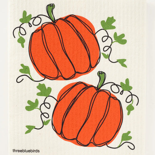 Swedish Dishcloth - Pumpkins